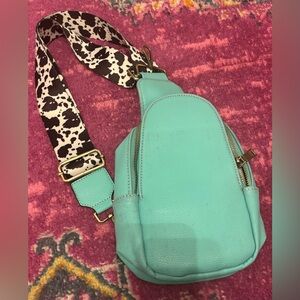 Stylish Turquoise Crossbody Bag